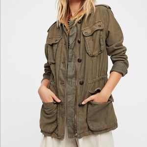 Free People Women's Not Your Brothers Surplus Jacket